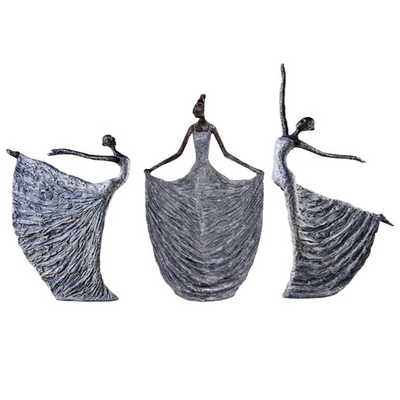 The Full Set of 3 Dancers Decorative Figurines - Picture 2 of 16